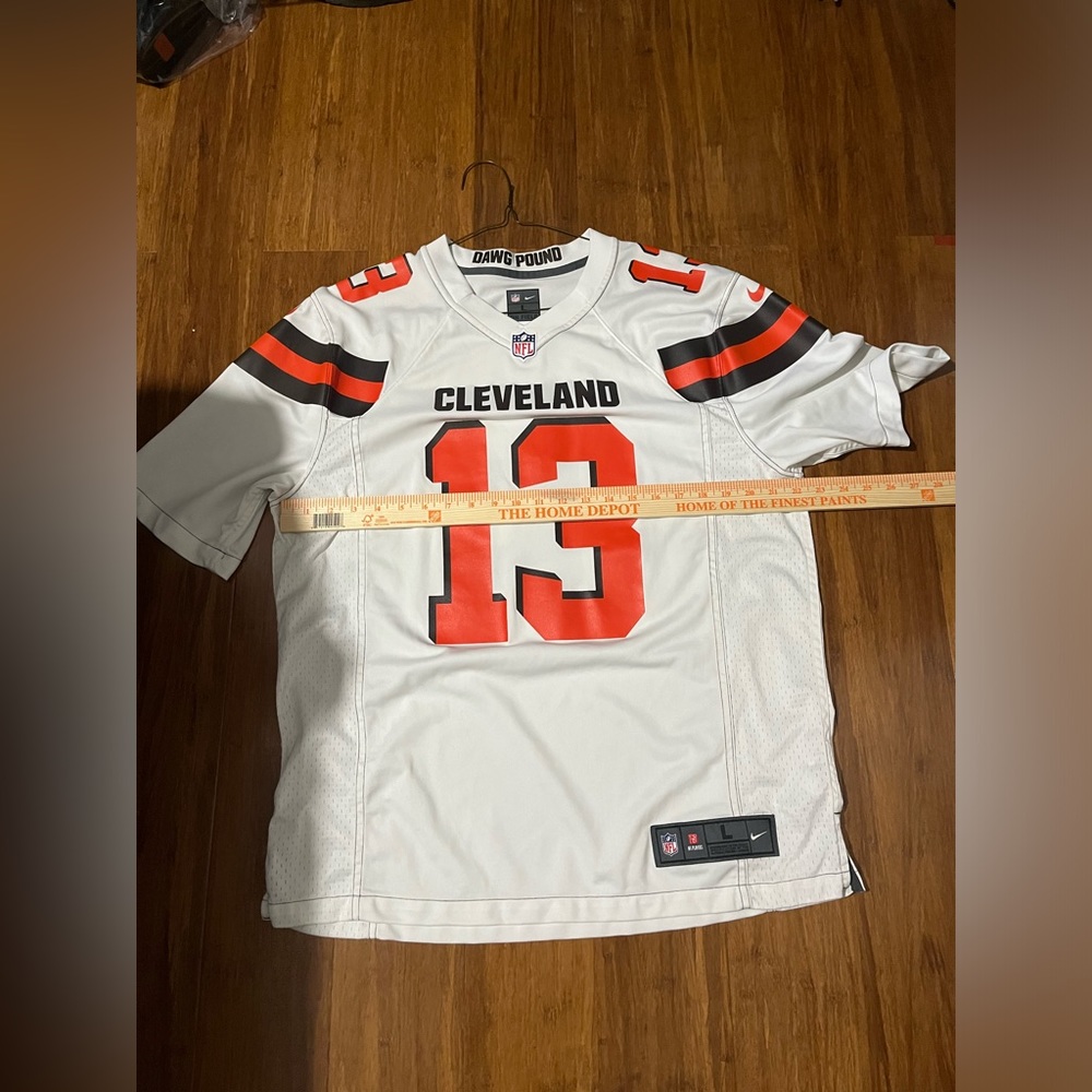 Nike Cleveland Browns #13 Beckham Jersey Authentic On Field Dawg Pound Sz L.